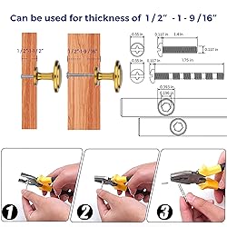 Ravinte 50 Pack 1-1/4 Inch Kitchen Cabinet Knobs