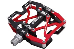 MZYRH Mountain Bike Pedals, Ultra Strong Colorful CNC Machined 9/16" Cycling Sealed 3 Bearing Pedals
