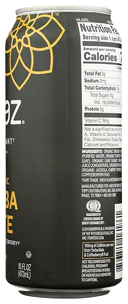STEAZ ORGANIC GOLDEN MATE YERBA MATE, 16 FZ