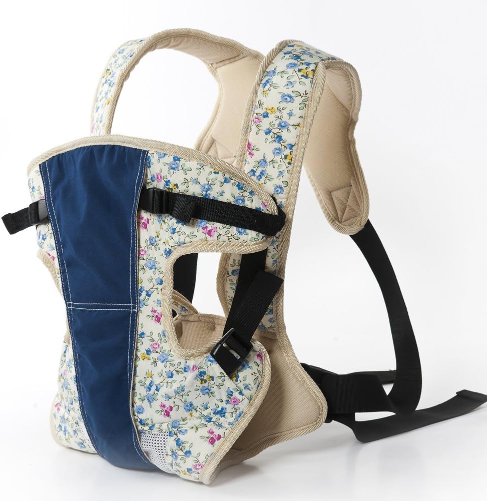 AIEBAO Multi-Position Soft Structured Sling Breathable Baby Carrier,Blue
