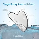 PLANTIFIQUE Facial Ice Roller and Stainless Gua Sha Set - Cryotherapy Skin Tools view 4
