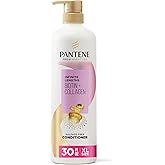 Pantene Infinite Lengths Conditioner with Biotin + Collagen, Strengthens Brittle Hair, Up to 90% Less Breakage, 1 Minute Miracle, Safe for Color Treated Hair, Floral Scent, 30 Fl Oz