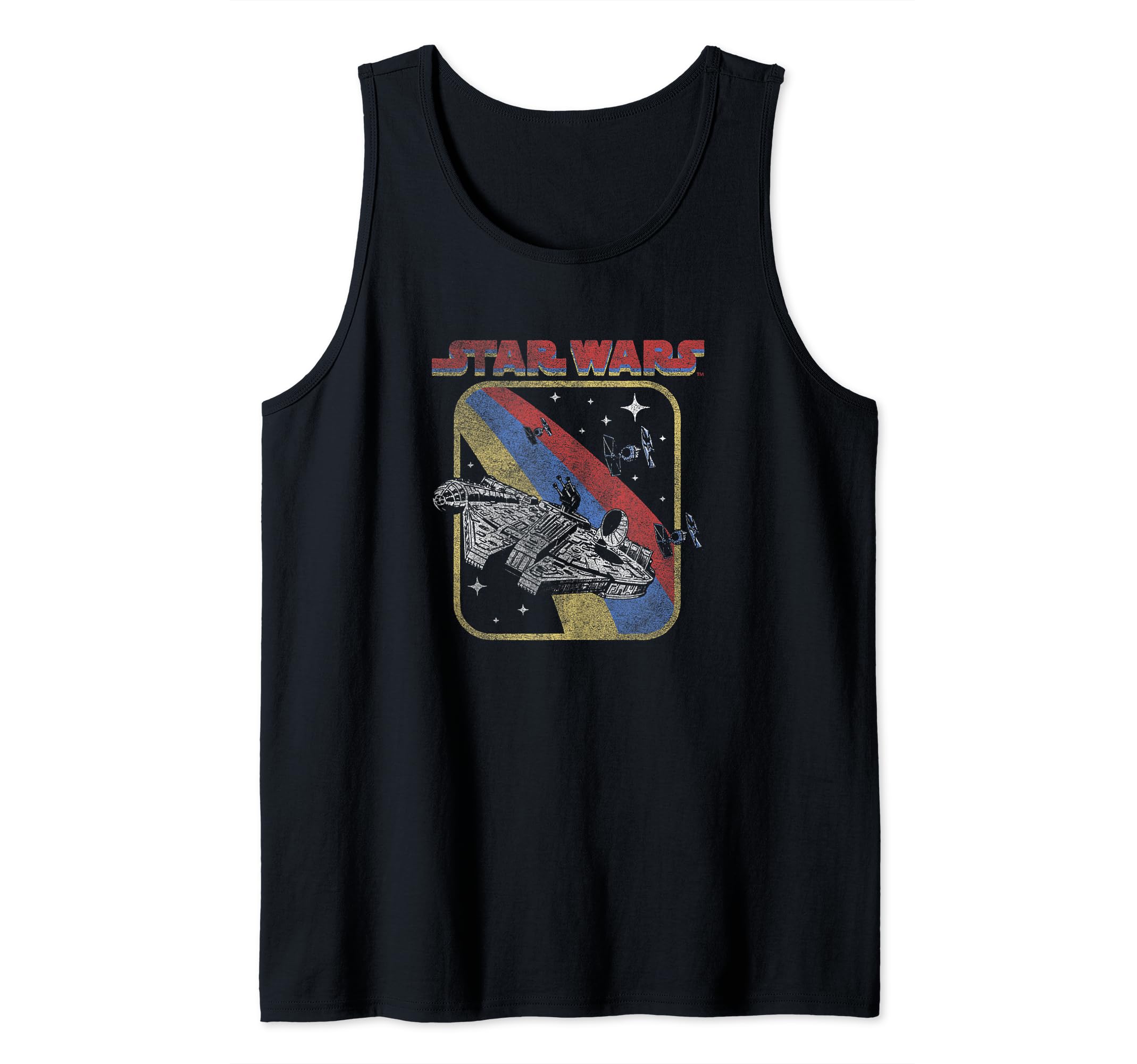 Star Wars Retro Millennium Falcon Galaxy Space Fight Tank Top