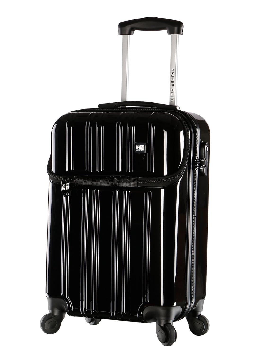Nasher Miles New York Abs Pc 51 Cm Black Hard Sided Cabin Bag
