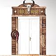 Chunnin West Cowboy Party Door Decoration Wild West Party Decoration Cowboy Door Banner Hanging Supplies Western Themed Saloon Banner for Western Rustic Bar Photo Booth Props Favor