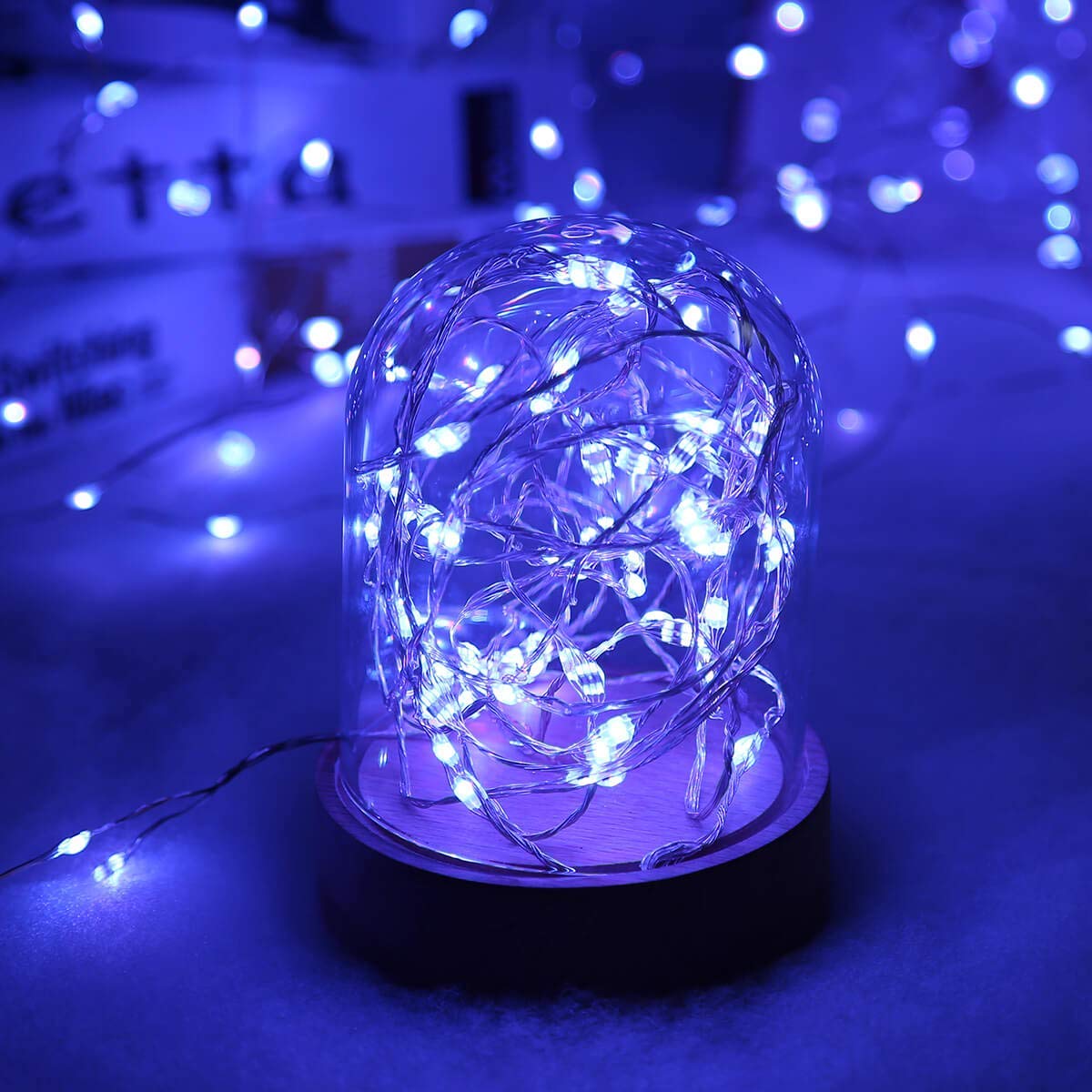 ALOVECO Fairy String Lights Battery Operated, 16ft 50 LED Multi Color Changing Twinkle String Lights with Remote,16 Colors Waterproof Outdoor & Indoor Decorative Lights for Bedroom Christmas Wedding