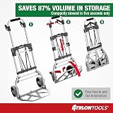 ATHLON TOOLS Aluminium Foldable Hand Cart 150kg - Smooth Wheels, 2 Expander view 6