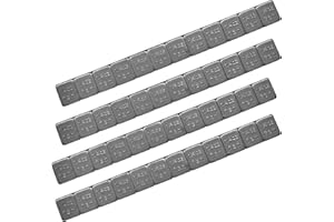 Wevdn 48 PCS 1/4 Oz Adhesive Backed Wheel Weights, 0.25 Ounce Stick on Wheel Weights with Easy Peel Tape, Low Profile Tire Balancing Weights for Cars ATVs SUVs Trucks Motorcycles