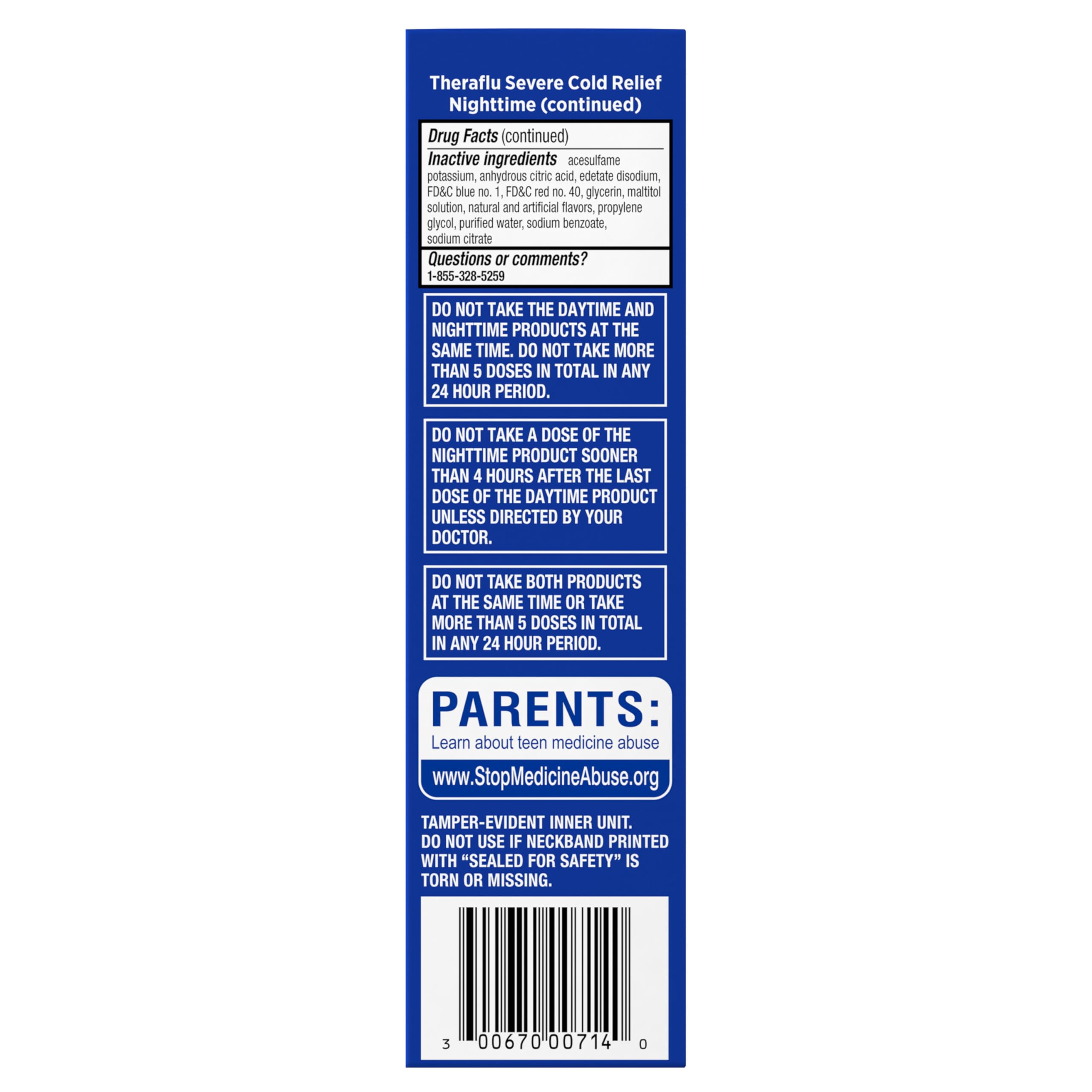 Theraflu Severe Cold and Cough Nighttime and Daytime Cough and Cold Medicine, Berry Flavor - 8.3 Fl Oz Syrup x 2