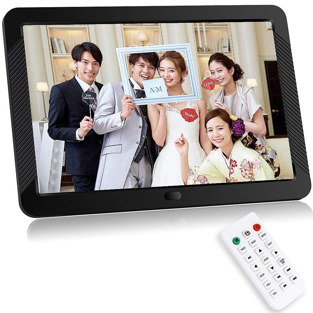 Mua デジタルフォトフレーム Besungo 8インチ 19 1080高解像度 Ips視野角 高画質 写真 ビデオ 音楽 写真 音楽再生 カレンダー アラーム 時計機能 定時電源オン オフ 128g Sdカード Usbメモリー対応 リモコン付け ブラック Tren Amazon Nhật Chinh Hang 21 Fado