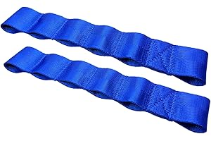 RDFUN Door Straps fit for Jeep Wrangler TJ JK JKU JL JLU Heavy Duty Adjustable Door Check Straps Door Limit Straps for Jeep Wrangler,Blue,2Pcs