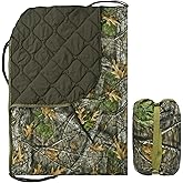 Tongcamo Military Poncho Liner with Zipper Camping Blanket Army Insulation Sleeping Bag Insulated Waterproof for Travel Outdoor Survival Hunting