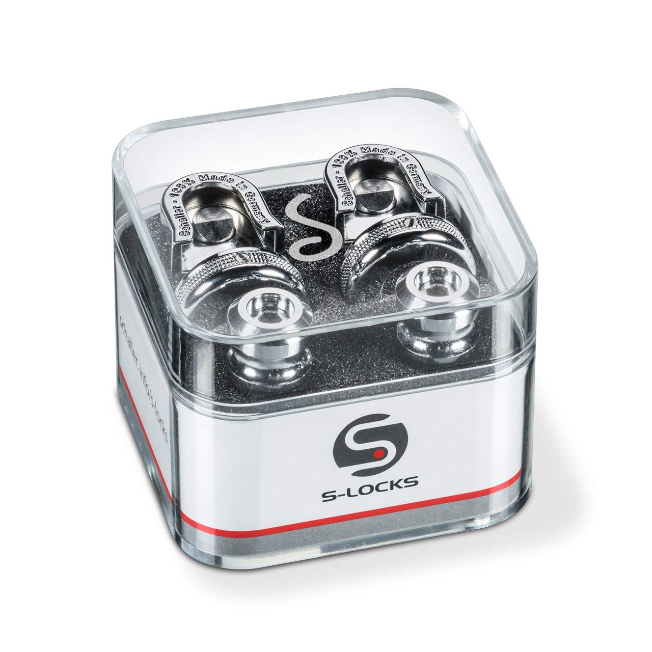 Photo 1 of Schaller Security Locks Guitar Strap Locks - Chrome