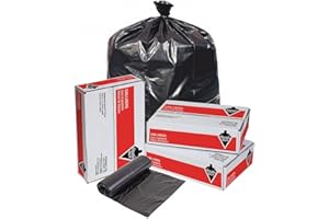 Tough Guy Heavy Duty Premium Quality 60 gal Black Can Liners - 10 Rolls
