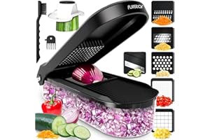 Fullstar Vegetable Chopper & Mandoline Slicer - Julienne Cutter Dicer Grater for Food Veggie Onion Cucumber Tomato Salad Pota