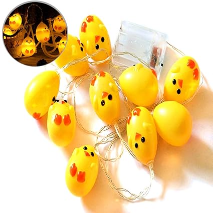 Funpa Easter Led String Lights 10 Bulbs String Lights Battery