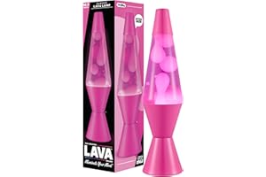 LAVA LITE Lava The Original Lamp - New 14.5" Wild Pink – Classic Liquid Motion Lamp - White Wax and Pink Liquid - Item #2361 (Amazon Exclusive)