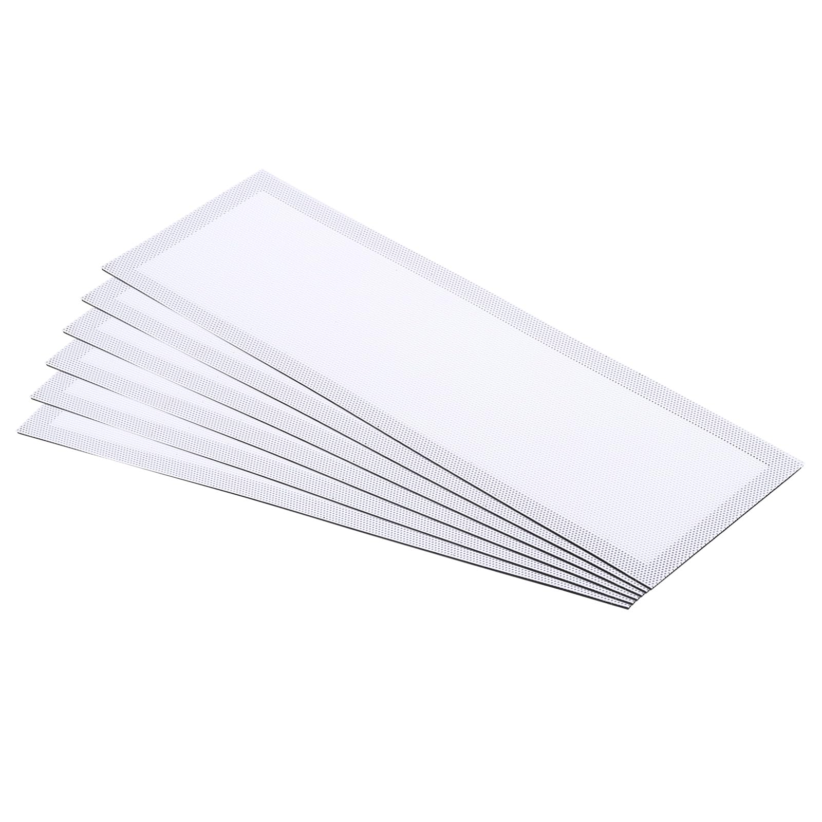 PATIKIL 4"x12" Magnetic Vent Cover, 6 Pack Floor Wall Air Registers Cover Strong Magnet Vent Screen Mesh for Blocking Hair Dust Debris, White