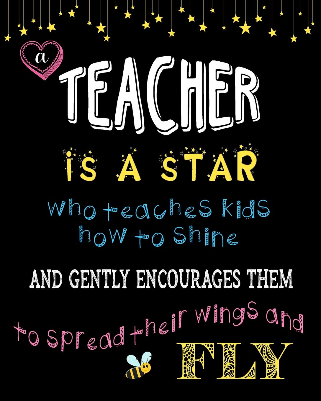 Inspirational Quotes For Teachers Appreciation Buy Teacher Appreciation Gift Lined Journal Notebook A Teacher Is A Star:  Perfect End Of Year Or Graduation Gift With Inspirational Quote Book Online  At Low Prices In India | Teacher Appreciation