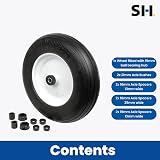 Select Hardware 36cm Flat-Free Wheelbarrow Wheel 16mm Bore 181kg Load view 4