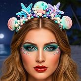 Kilshye Starfish Headband Seashell Mermaid Headpiece Beach Hair Accessories for Women