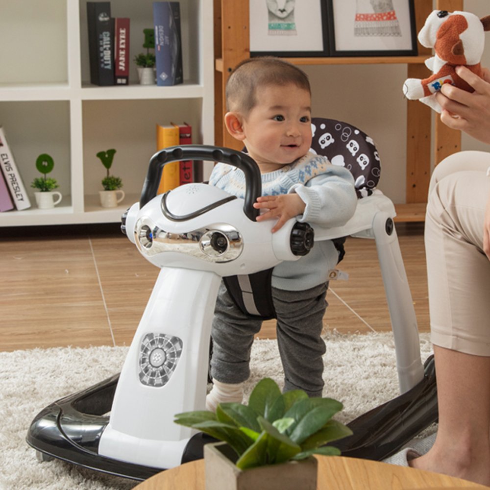 本物 歩行器 カラー1 B07fyyfdrr ベビーウォーカー 6ヶ月 18ヶ月の赤ちゃん用多機能 横転防止 折りたたみ式 足がぶつかりません 座り 折りたたむことができます セットアップ Www Aiq Aiq Com Mx