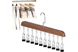 Closet Organizer with 10 Clips - 360° Rotating Space Saving Hanging Closet Organizer, Legging Organizer for Closet Hanging,Pa