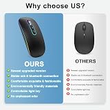 cimetech Rechargeable Wireless Mouse 2.4G Bluetooth Dual Mode 1600 DPI view 6