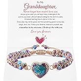 Jasper Heart Bracelet Adjustable Imperial Stone Beaded Braided Handmade Bracelet for Women Birthday Anniversary Mothers Day Christmas Graduation Jewelry Gifts for Her Mother Daughter