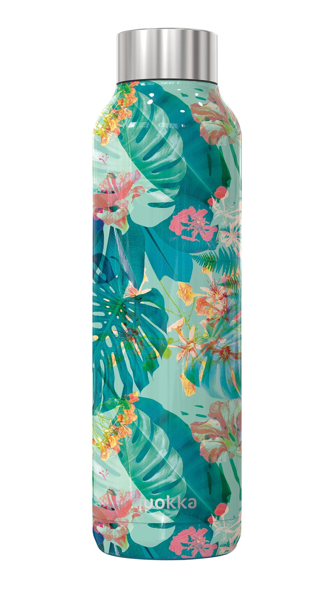 Quokka 8412497118090 Stainless Steel Bottle, 630 ml Capacity, Tropical Solid