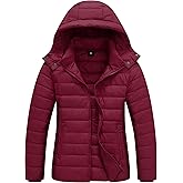 TDYPCI Women's Winter Coat Lightweight Waterproof Puffer Jacket - Quilted Short Down Coat for Women, Warm Winter Jacket
