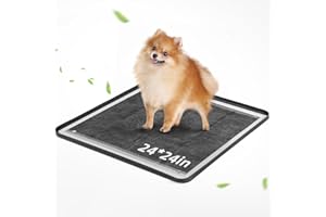 Mora Pets Pee Pad Holder 24 x 24 Inch Raised Edge Silicone Training Mat Indoor Dog Potty Tray Non-Slip Easy Cleaning