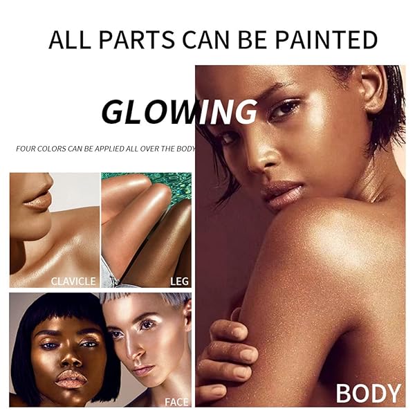 MAEPEOR BODY LUMINIZER 5 COLORS SMOOTH SUBTLE SHIMMER ILLUMINATOR MOISTURIZING LONG LASTING SUMMER GLOW FOR FACE AND BODY (40ML, 01 SILVER)