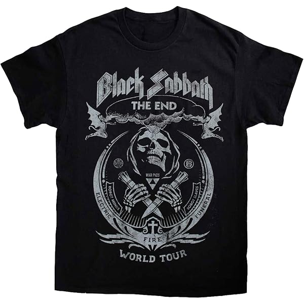 Amazon.com: Black Sabbath Official The End Tour T Shirt (Black
