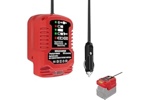 GZDAFF 18-Volt Car Battery Charger for Milwaukee M18 Battery, Compatible with M18 Lithium Ion 48-11-1850 48-11-1840 48-11-182