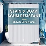 Titanker White Shower Curtain Liner 72 x 72 Plastic