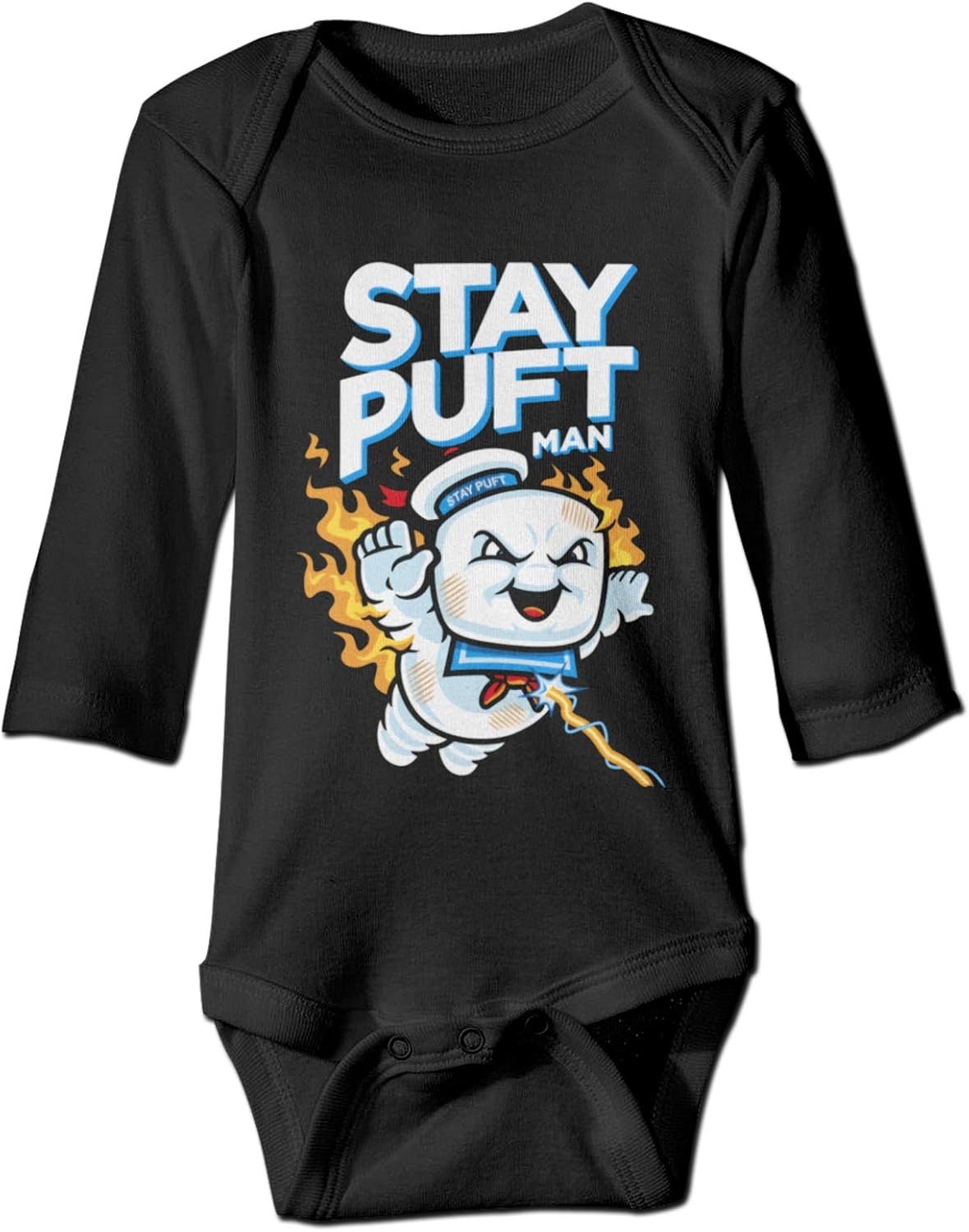 STAY Puft Marshmallow Man Baby Long Sleeve Onesies Super
