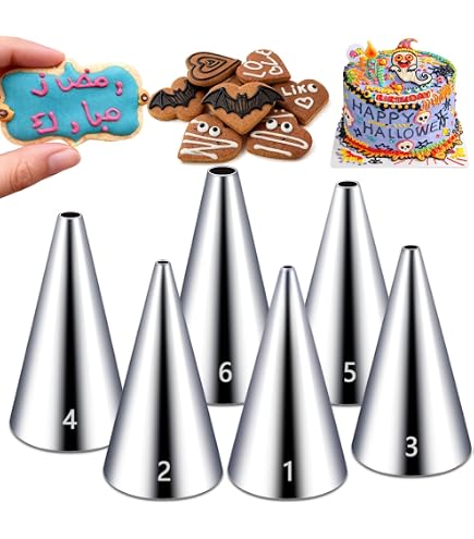 Amazon.com: 1M 2D 2A 6B 2F 234 Piping Tips Set, Large Cake
