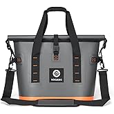 Vogano 40 Can Soft Cooler Bag - Insulated Leak-Proof Large Cooler Bag with Roll-Top Waterproof Seal | Portable Ice Chest for Camping, Beach, Travel, Picnics | 24HR Cold Retention