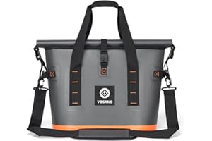 Vogano 40 Can Soft Cooler Bag - Insulated Leak-Proof Large Cooler Bag with Roll-Top Waterproof Seal | Portable Ice Chest for Camping, Beach, Travel, Picnics | 12HR Cold Retention