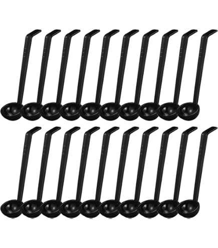 Tioncy 10 Pcs 1 Oz Small Ladle 7.1 Inches Mini Ladle For Serving Sauce, Soup, Dressing, Punch Bowl, Gravy, Cocktail, Fruit Juices Reusable Plastic