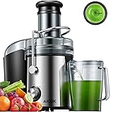 AICOK Juicer Extractor 1000W Centrifugal Juicer Machines Ultra Fast Extract Various Fruit and Vegetable Juice, 75MM Large Fee