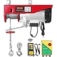 VEVOR Electric Hoist, 1760 lbs 120V Electric Winch with 328 ft Wireless Remote Control, 40 ft Single Cable Lifting Height, Single/Double Slings, Emergency Stop, Lift Hoist for Garage Warehouse Factory