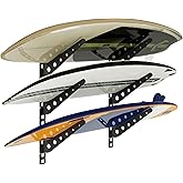 Neorexon 2/3/4/6 Board Horizontal Surfboard Rack, Adjustable Surfboard Wall Mount Display, Surfboard Wall Rack Board Storage Mount System at Home and Garage