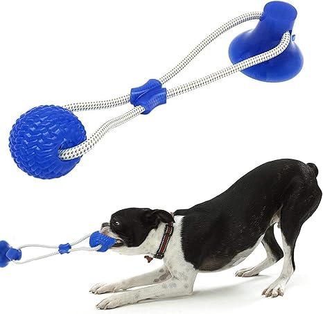 Dog Pull Toy with Chew Rubber Ball 