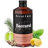 Hotel Scents Baccarat Diffuser Oil 8.45 Fl Oz (250ml), Home Luxury Aroma & Hotel Fragrance Essential Oil - for Aromatherapy Diffuser - Bigger Bottle, Longer Lasting Air Freshener