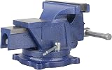 DAYUAN 4 Inch Bench Vise 360° Swivel Anvil Base Heavy Duty Table Clamp view 5