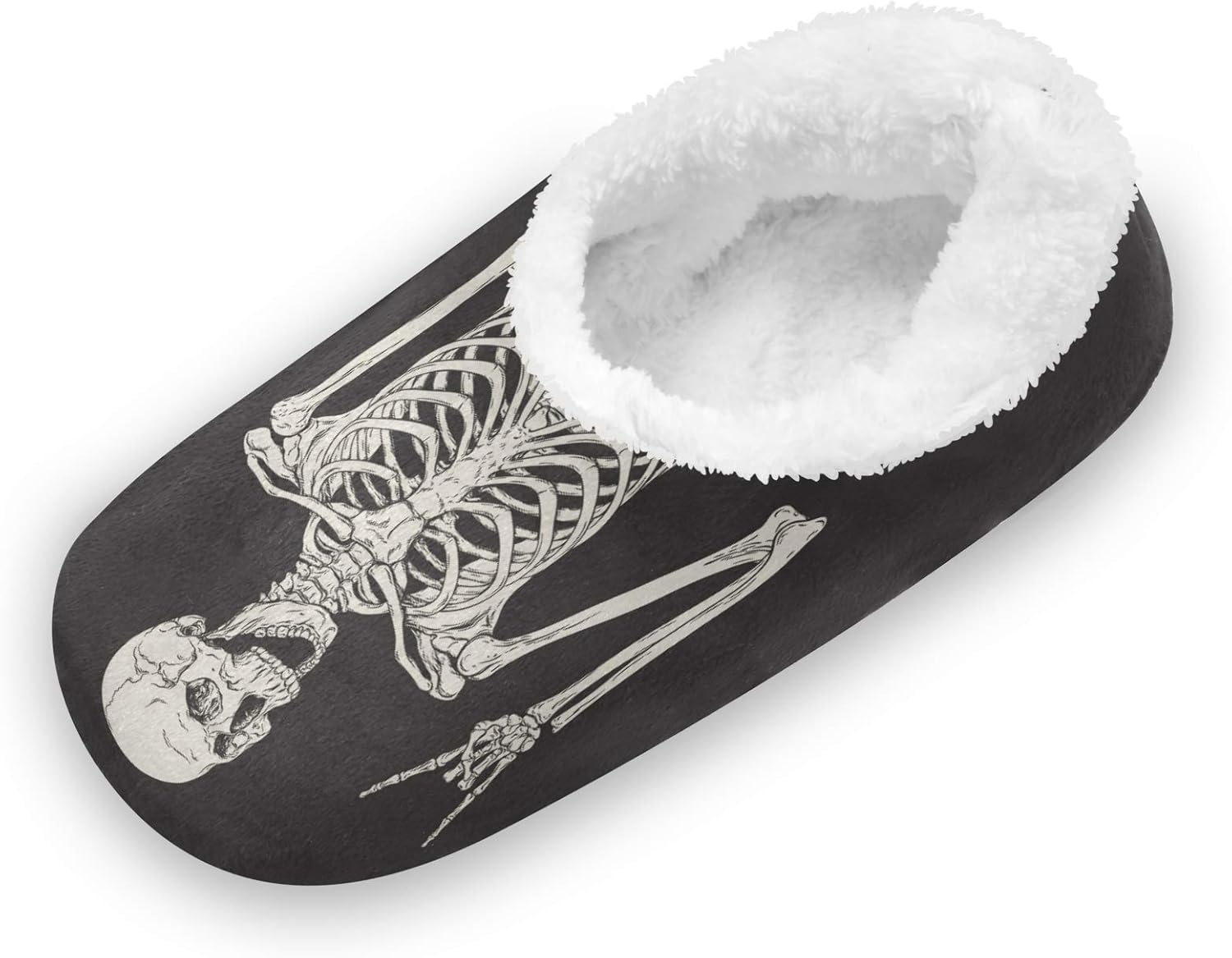 TropicalLife LUCKYEAH Funny Skeleton Skull House Slippers for Women Men