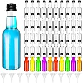 30 Pack 1.7oz Mini Plastic Liquor Bottles With Black Caps & 10 Funnels - Perfect For Party Favors, DIY, & Wedding Supplies - View #7