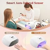 NAILGIRLS 150W UV LED Nail Lamp 4 Timer Auto Sensor Detachable Base Gel Dryer view 5